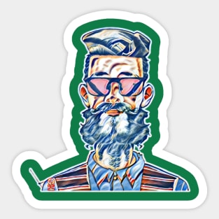 Hipster Golf Art - Stylin’ Sticker